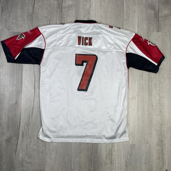 Vintage Mike Vick Atlanta Falcons Reebok Jersey White Reebok Adult Men’s XL U - Picture 10 of 13